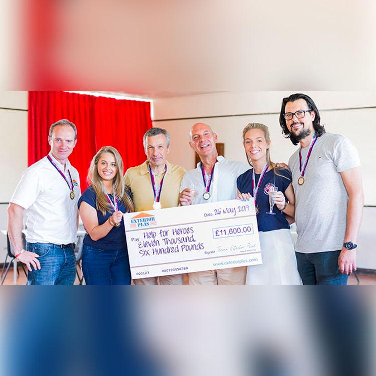 Help For Heroes cheque presentation